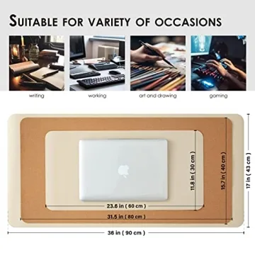 Cork Desk Mat - Eco-Friendly Dual-Sided Desk Pad