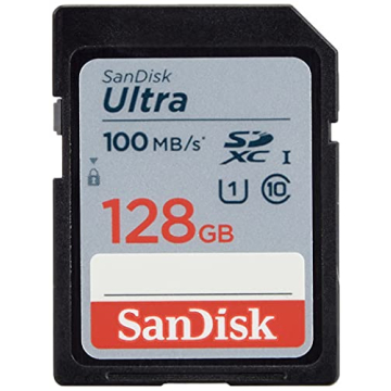 SanDisk 128GB Ultra SDXC UHS-I Memory Card 100MB/s Full HD