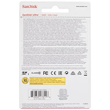 SanDisk 128GB Ultra SDXC UHS-I Memory Card 100MB/s Full HD