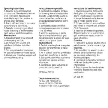 Chapin 1003 Hand Sprayer for Plants and Lawns