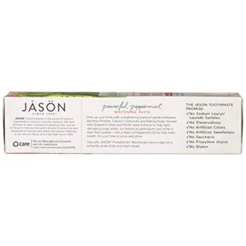 Jason PowerSmile Natural Toothpaste - Fluoride-Free Pack of 3