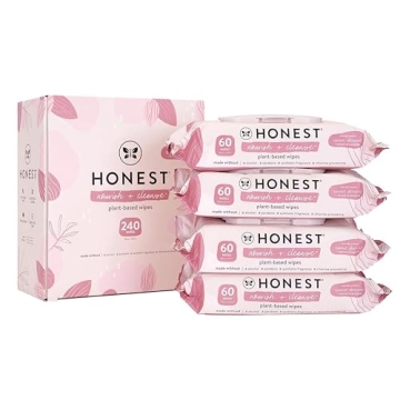 The Honest Company Nourish + Cleanse Naturally Scented Wipes | Cleansing Multi-Tasking Wipes | 99% W...