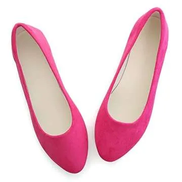 Comfortable Ballet Flats for Women - Slip On Pointed Toe Design