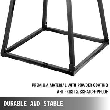 Happybuy Plyometric Platform Box,12 Inch Plyometric Platform and Jumping Agility Box, Black Plyometr...