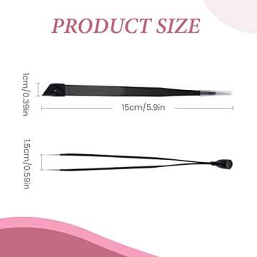 NUOMI Nail Tweezers with Silicone Pressing Head Set