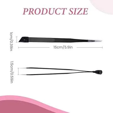 NUOMI Nail Tweezers with Silicone Pressing Head Set