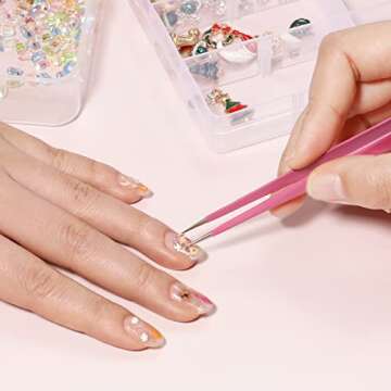 NUOMI Nail Tweezers with Silicone Pressing Head Set