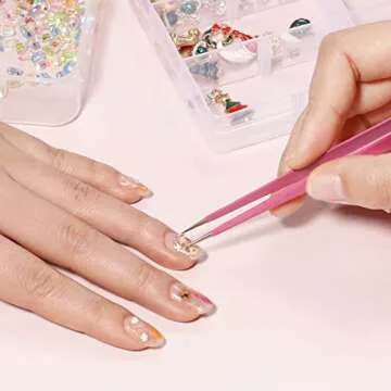 NUOMI Nail Tweezers with Silicone Pressing Head Set