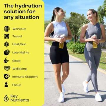 KEY NUTRIENTS Multivitamin Electrolytes Powder No Sugar - Refreshing Lemonade Electrolyte Powder - Sodium & Energy Supplement - Hydration Powder - No Calories - 90 Servings - Made in USA