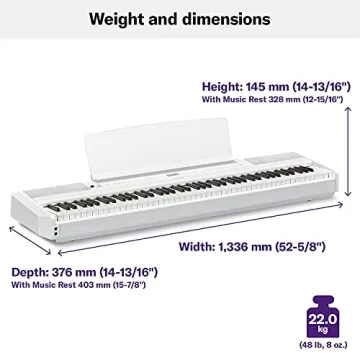 Yamaha P515 88-Key Weighted Action Digital Piano White