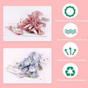 2-Pack Princess Dog Dress,Bow Knot Dresses for Small Medium Dogs Girl with Leash,Pet Clothes for Puppy Tutu Doggy Cats