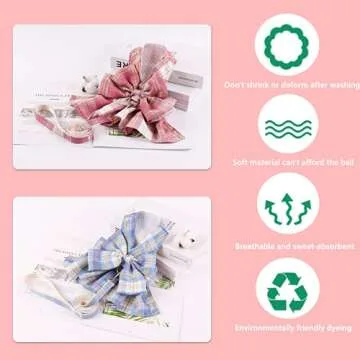 2-Pack Princess Dog Dress,Bow Knot Dresses for Small Medium Dogs Girl with Leash,Pet Clothes for Puppy Tutu Doggy Cats