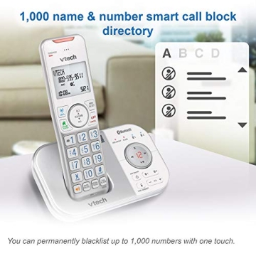 VTech VS112-27 Bluetooth Cordless Phone with Call Blocking