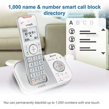 VTech VS112-27 Bluetooth Cordless Phone with Call Blocking