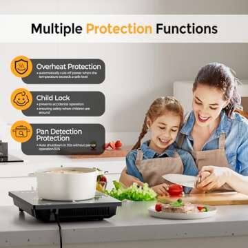 RoneKit 1800W Portable Induction Cooktop - Compact & Efficient