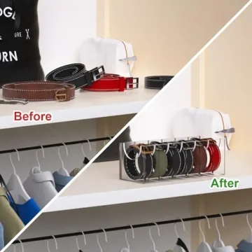 GTI Acrylic Belt Organizer for Ties Belts Storage