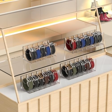 GTI Acrylic Belt Organizer for Ties Belts Storage
