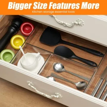 Curisia Clear Drawer Organizer Set for Versatile Storage