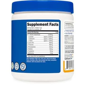 Nutricost EAA Powder 30 Servings Peach Mango Flavor