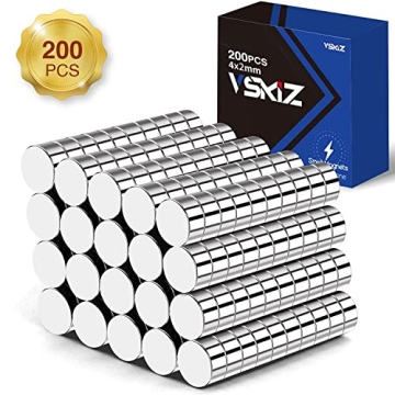 VSKIZ Refrigerator Magnets - 4x2mm Neodymium Round Magnets for DIY & Office