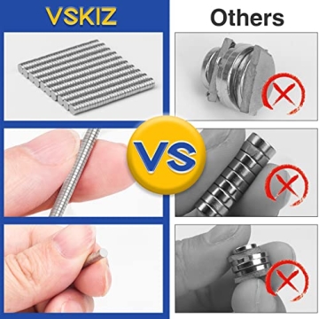 VSKIZ Miniature Neodymium Refrigerator Magnets - 200 PCS