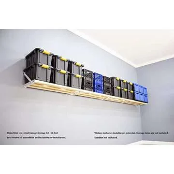 RhinoMini Universal Garage Storage Kit - 16 feet