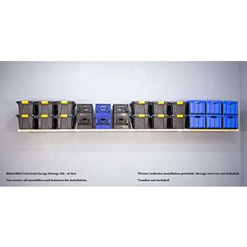 RhinoMini Universal Garage Storage Kit - 16 feet