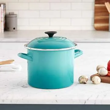 Le Creuset 6 qt. Enamel On Steel Stockpot - Caribbean