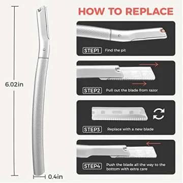 Eyebrow Razor and Facial Shaver for Ultimate Precision