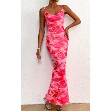 Stylish Floral Bodycon Summer Dress for Weddings 2025