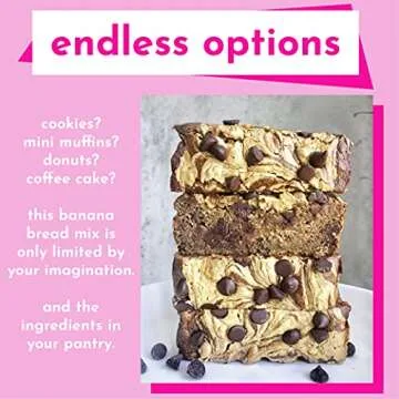 GoNanas Banana Bread Mix - Bundle of 2 Flavors. Vegan, Gluten Free Healthy Snacks. Oat Flour Banana Bread or Banana Muffin Mix. Women Owned, US Ingredients, Dairy Free, Nut Free, Delicious Snacks