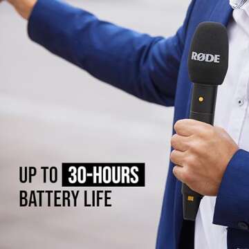 RØDE Interview PRO Wireless Handheld Condenser Microphone with a Broadcast-grade Capsule and 32-bit Float On-board Recording for Content Creation, Media and Interviews
