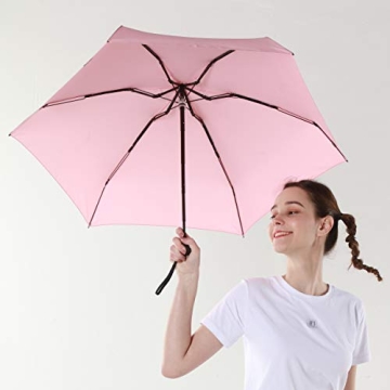 RUMBRELLA Mini Umbrella Compact UV Protection Light Pink