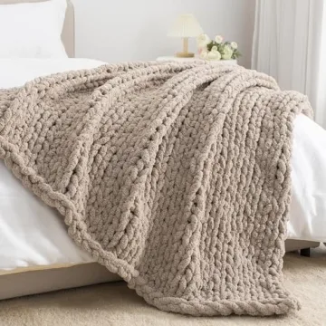 Carriediosa Chunky Knit Throw Blanket Cozy Comfort