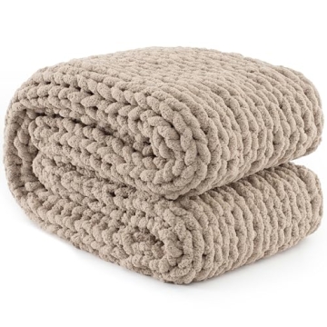 Carriediosa Chunky Knit Throw Blanket Cozy Comfort