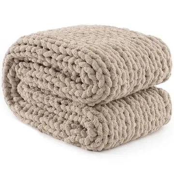 Carriediosa Chunky Knit Throw Blanket Cozy Comfort