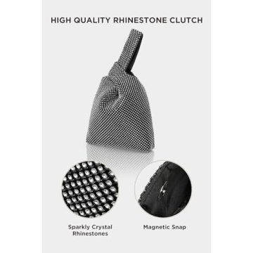 Stylish BABEYOND Rhinestone Clutch for Parties and Weddings