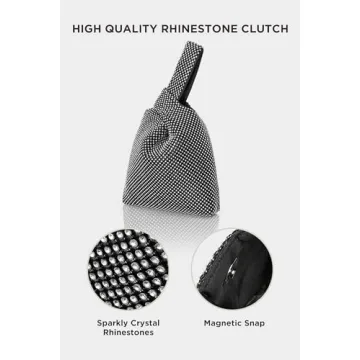 Stylish BABEYOND Rhinestone Clutch for Parties and Weddings