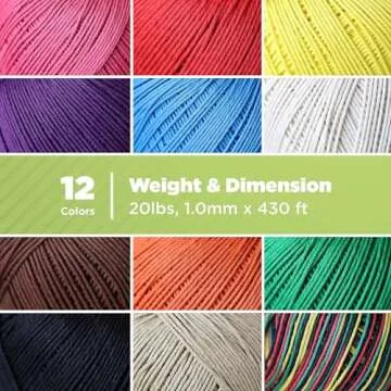 Bean Products Hemp Twine - High Tensile Strength and Durable - Made with 100% Hemp - Perfect for Jewelry, Arts & Crafts, Decoration, Cooking - 0.5MM, 50G/328 Ft. - 8 lb. Test Strength - Natural