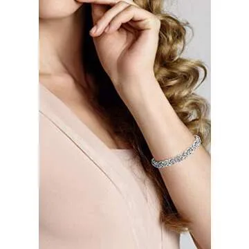 Miabella Italian 925 Sterling Silver Byzantine Bracelet