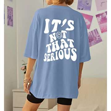 SAFRISIOR Oversized Tee Shirt for Women - Casual, Comfortable, and Stylish!