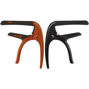 Guitar Capo For Acoustic And Electric Guitars 6-String Acoustic Capo Guitar Accessories 2 Packs (Bla...
