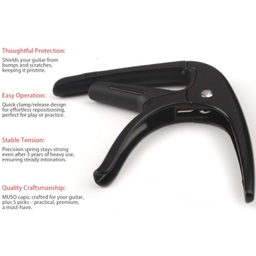 Quality Guitar Capo Set for Acoustic and Electric Guitars
