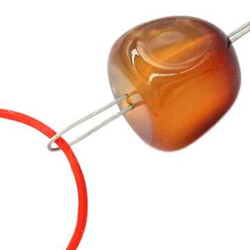 FoRapid 0.3mmx20cm Steel Wire Flexible Durable Collapsible Big Eye Embroidery Beading Needles Easy T...