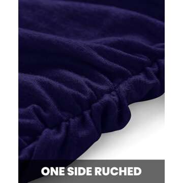 BTFBM Women 2025 Summer Sleeveless Tank Dresses Crew Neck Slim Fit Short Casual Ruched Bodycon Party Club Mini Dress(Navy, Large)