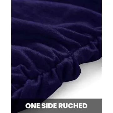 BTFBM Women 2025 Summer Sleeveless Tank Dresses Crew Neck Slim Fit Short Casual Ruched Bodycon Party Club Mini Dress(Navy, Large)