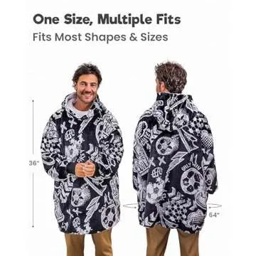 Big Softy Oversized Blanket Hoodie - Ideal for Soccer Fans
