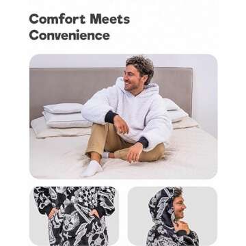 Big Softy Oversized Blanket Hoodie - Ideal for Soccer Fans