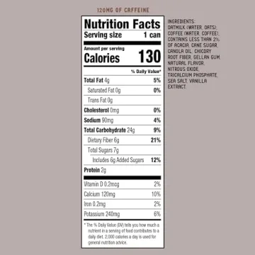 La Colombe Vanilla Draft Latte Oatmilk - 9 Fl Oz 4 Pack