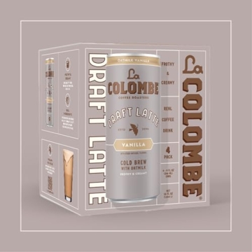 La Colombe Vanilla Draft Latte Oatmilk - 9 Fl Oz 4 Pack